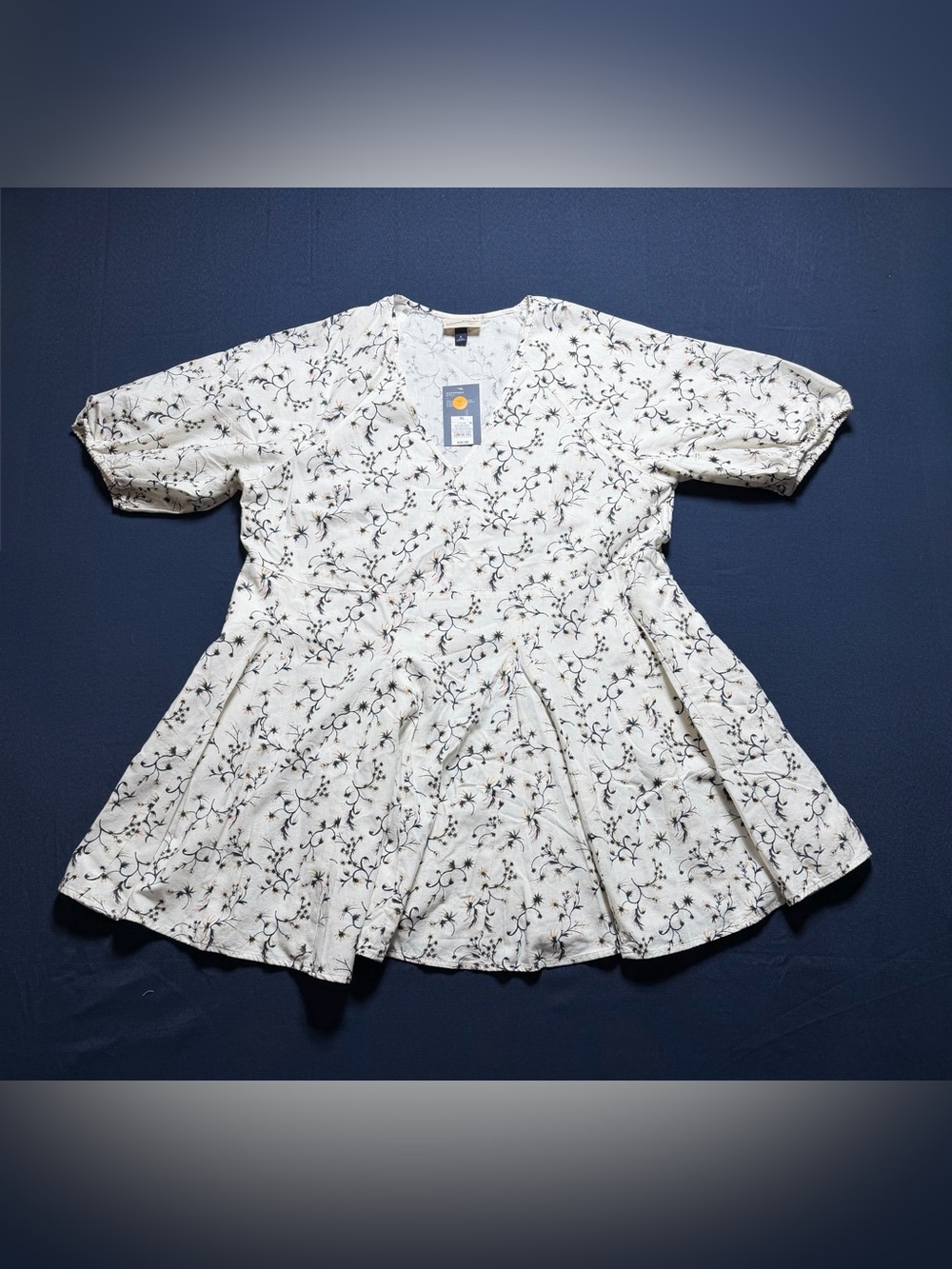 Universal Thread Cotton Blend XL NWT White Floral Dress